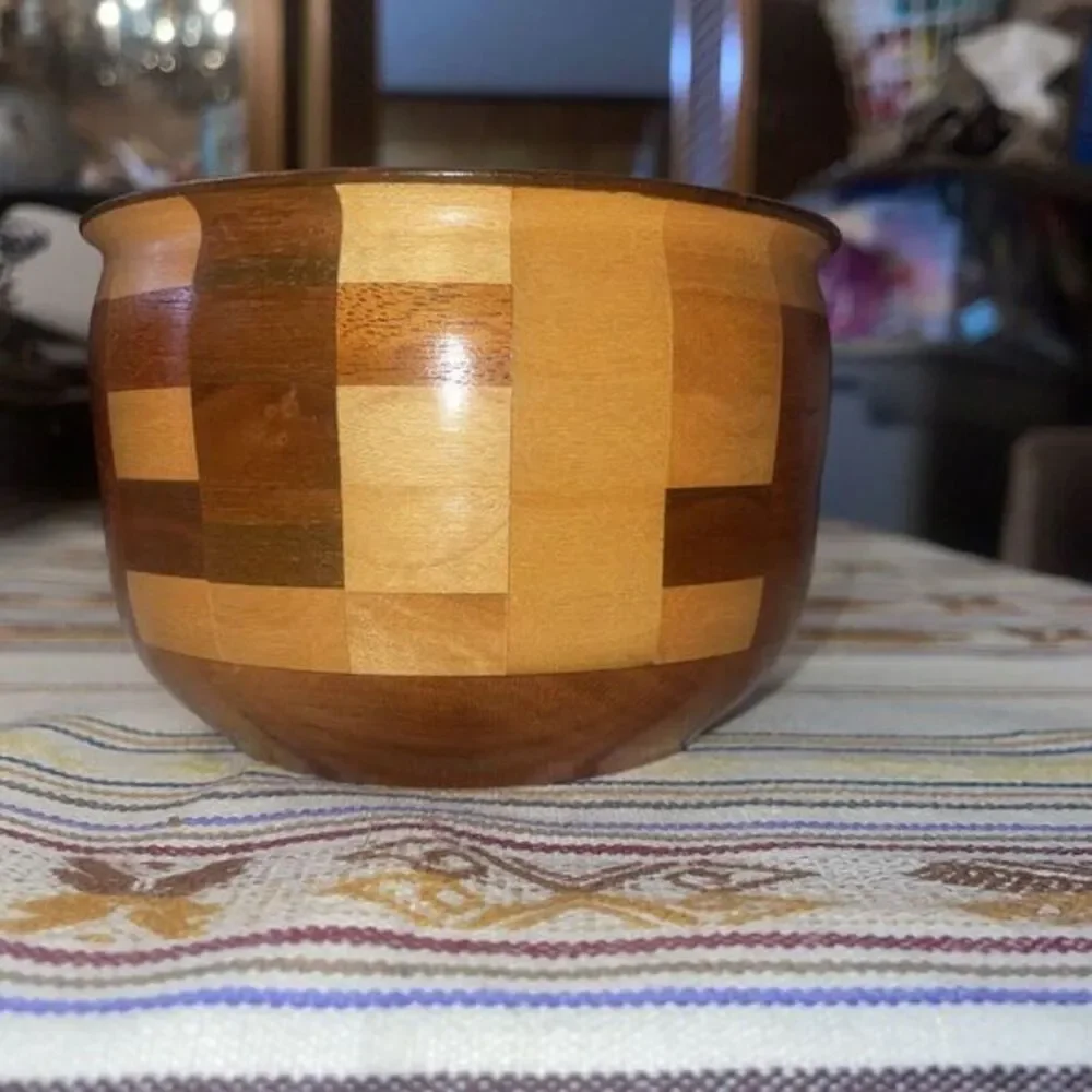 Vintage Natural Wooden Patchwork‎ Inlay 5x3